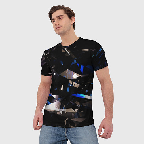 Мужская футболка Осколки реальности / 3D-принт – фото 3