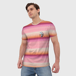 Футболка мужская Энид Синклер с Уэнсдей Аддамс - текстура свитера, цвет: 3D-принт — фото 2