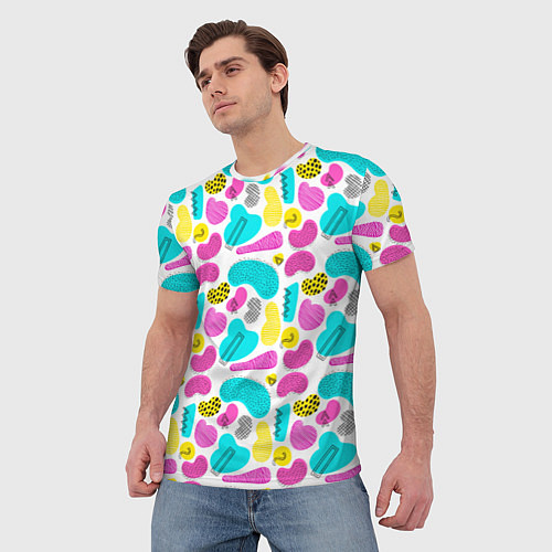 Мужская футболка Geometric pattern / 3D-принт – фото 3