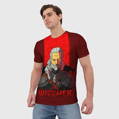 Мужская футболка The witcher simpson / 3D-принт – фото 3