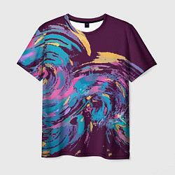 Футболка мужская Purple abstraction, цвет: 3D-принт