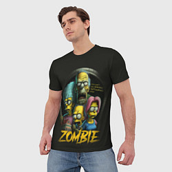 Футболка мужская Simpsons zombie, цвет: 3D-принт — фото 2