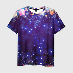 Футболка мужская Звездочки - космическое небо, цвет: 3D-принт