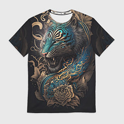 Футболка мужская Тигр Irezumi, цвет: 3D-принт