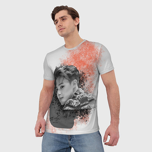 Мужская футболка Чимин и его тень / 3D-принт – фото 3