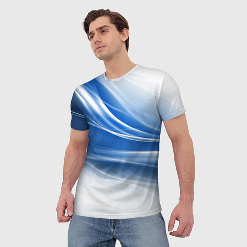 Мужская футболка Ледяной поток ветра / 3D-принт – фото 3