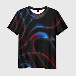 Футболка мужская Neon colors drops of liquid, цвет: 3D-принт