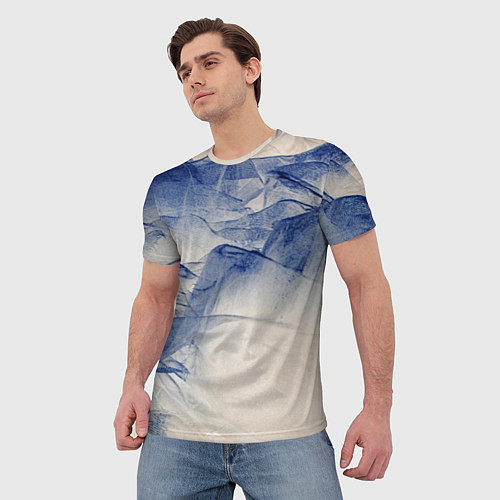 Мужская футболка Горы скалы в тумане / 3D-принт – фото 3