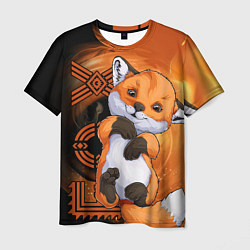 Футболка мужская Fox cub, цвет: 3D-принт