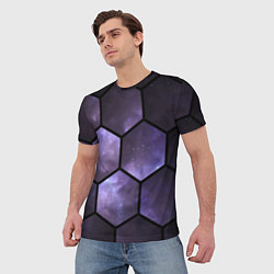 Футболка мужская Звездные соты, цвет: 3D-принт — фото 2