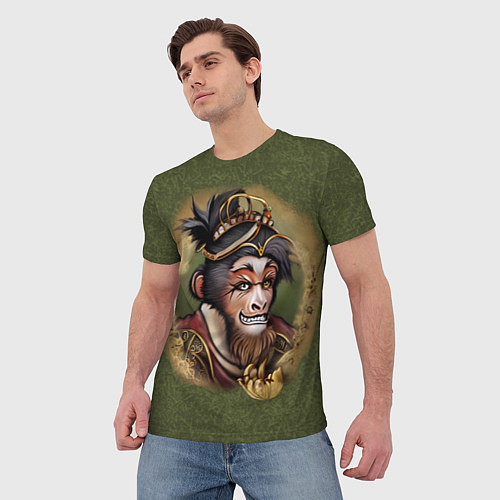 Мужская футболка Король обезьян Сунь Укун / 3D-принт – фото 3