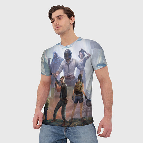 Мужская футболка PUBG банда / 3D-принт – фото 3