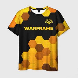 Футболка мужская Warframe - gold gradient: символ сверху, цвет: 3D-принт