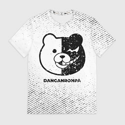 Футболка мужская Danganronpa с потертостями на светлом фоне, цвет: 3D-принт