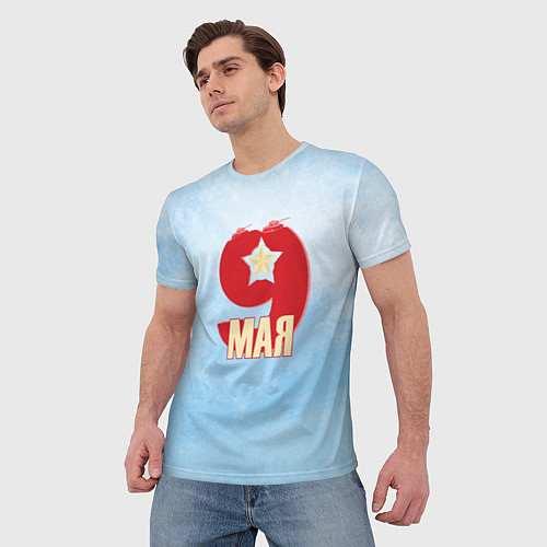 Мужская футболка 9 Мая праздник победы / 3D-принт – фото 3