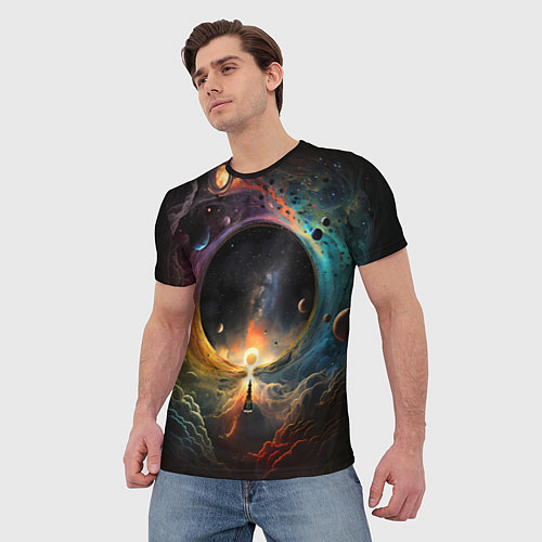 Мужская футболка Твоя вселенная / 3D-принт – фото 3