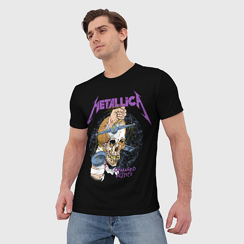 Мужская футболка Metallica - damaged justice / 3D-принт – фото 3