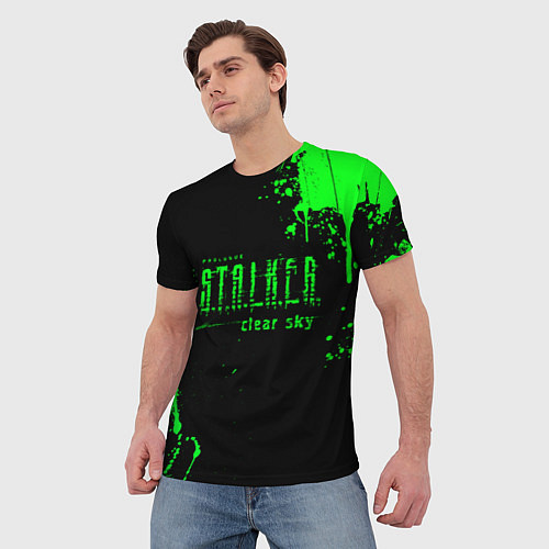 Мужская футболка Stalker sky art / 3D-принт – фото 3