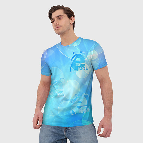 Мужская футболка Ё-Моё интернет эксплорер / 3D-принт – фото 3