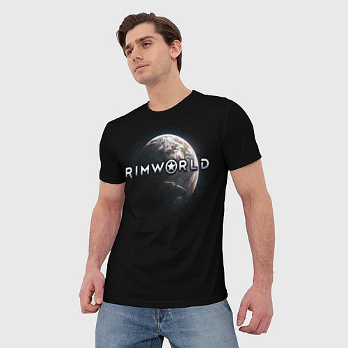 Мужская футболка Rimworld planet / 3D-принт – фото 3