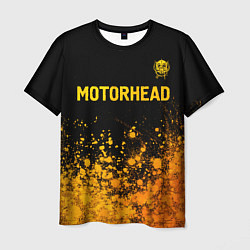 Футболка мужская Motorhead - gold gradient: символ сверху, цвет: 3D-принт