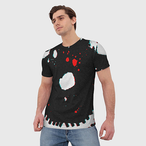Мужская футболка Темный Скелет / 3D-принт – фото 3