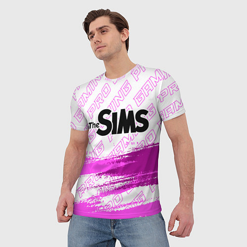 Мужская футболка The Sims pro gaming: символ сверху / 3D-принт – фото 3