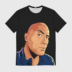 Футболка мужская Дуэйн Джонсон бровь, цвет: 3D-принт
