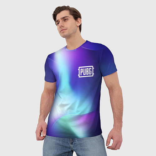 Мужская футболка PUBG northern cold / 3D-принт – фото 3