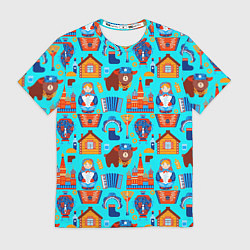 Футболка мужская Народный быт России, цвет: 3D-принт