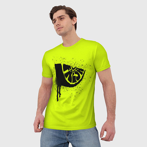 Мужская футболка Fresh lime / 3D-принт – фото 3