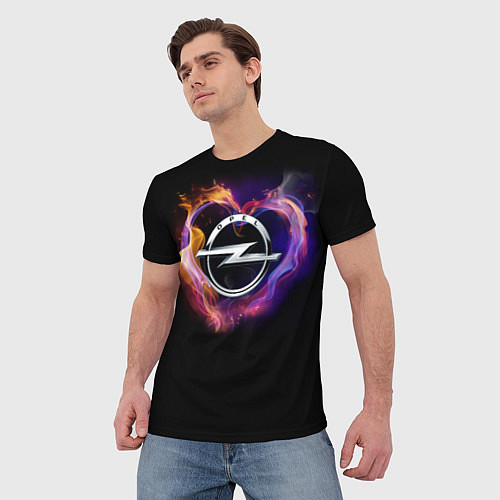 Мужская футболка С логотипом Опель / 3D-принт – фото 3