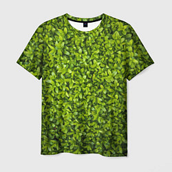Футболка мужская Зеленая травка, цвет: 3D-принт