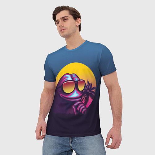 Мужская футболка Пепе в ретровейве / 3D-принт – фото 3