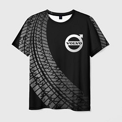 Футболка мужская Volvo tire tracks, цвет: 3D-принт