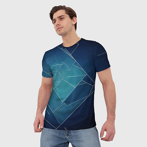 Мужская футболка Геометрическая бесконечность / 3D-принт – фото 3