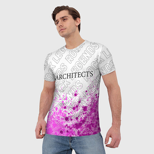 Мужская футболка Architects rock legends: символ сверху / 3D-принт – фото 3