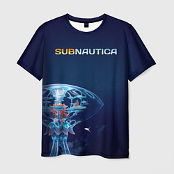 Футболка мужская Subnautica подводный город, цвет: 3D-принт