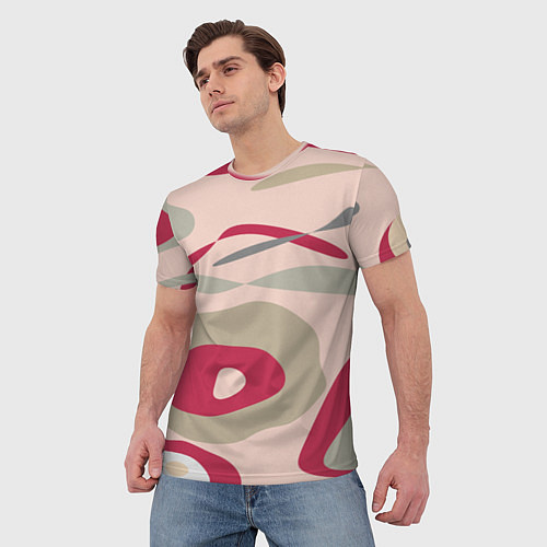 Мужская футболка Magenta / 3D-принт – фото 3