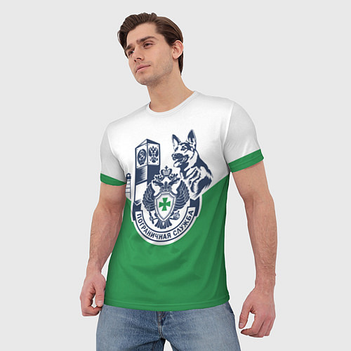 Мужская футболка Пограничная служба - застава / 3D-принт – фото 3