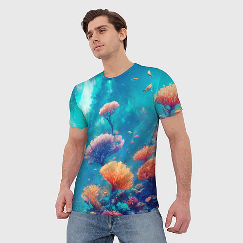 Мужская футболка Океанские глубины / 3D-принт – фото 3