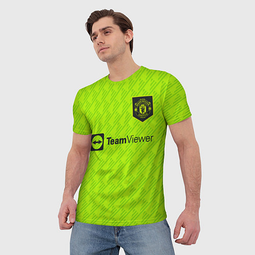 Мужская футболка Криштиану Роналду МЮ форма 2223 третья / 3D-принт – фото 3