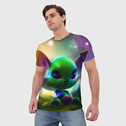 Футболка мужская Крошка инопланетянин, цвет: 3D-принт — фото 2