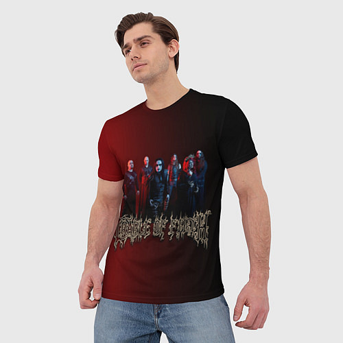 Мужская футболка Cradle of Filth band / 3D-принт – фото 3