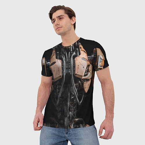 Мужская футболка Туловище робота / 3D-принт – фото 3