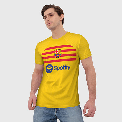 Мужская футболка Барселона форма 2223 третья / 3D-принт – фото 3