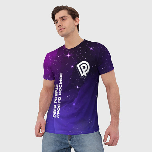 Мужская футболка Deep Purple просто космос / 3D-принт – фото 3