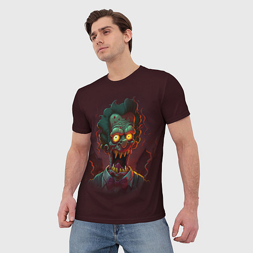 Мужская футболка Зомби в стиле Симпсонов / 3D-принт – фото 3