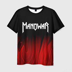 Футболка мужская Manowar red plasma, цвет: 3D-принт
