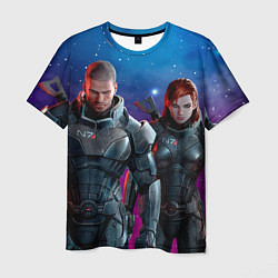 Футболка мужская Mass Effect N7 space, цвет: 3D-принт